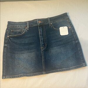 Altar'd State Indigo Denim Mini Skirt